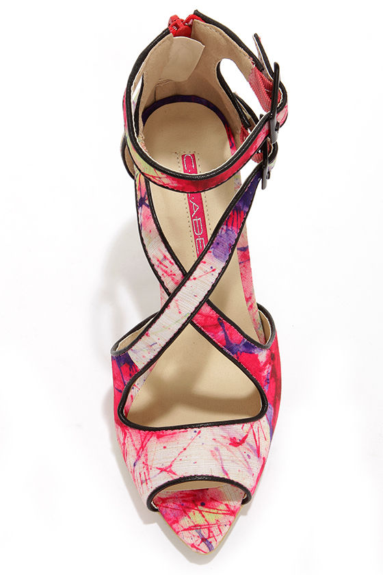 Taylor Fuchsia Suede Ankle Strap Heels | Ankle strap heels, Strap heels, Ankle strap