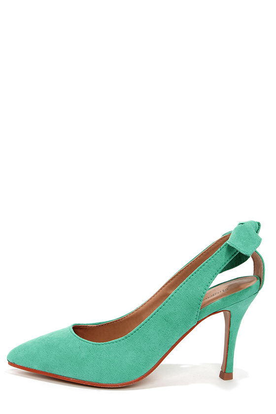 kelly green heels