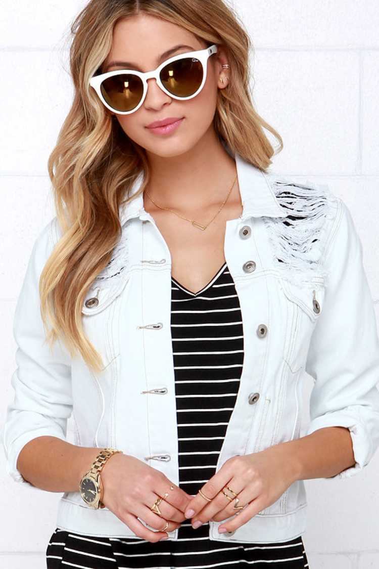 white denim jacket distressed