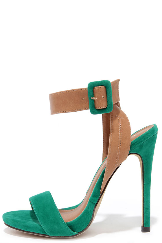 sea green high heels