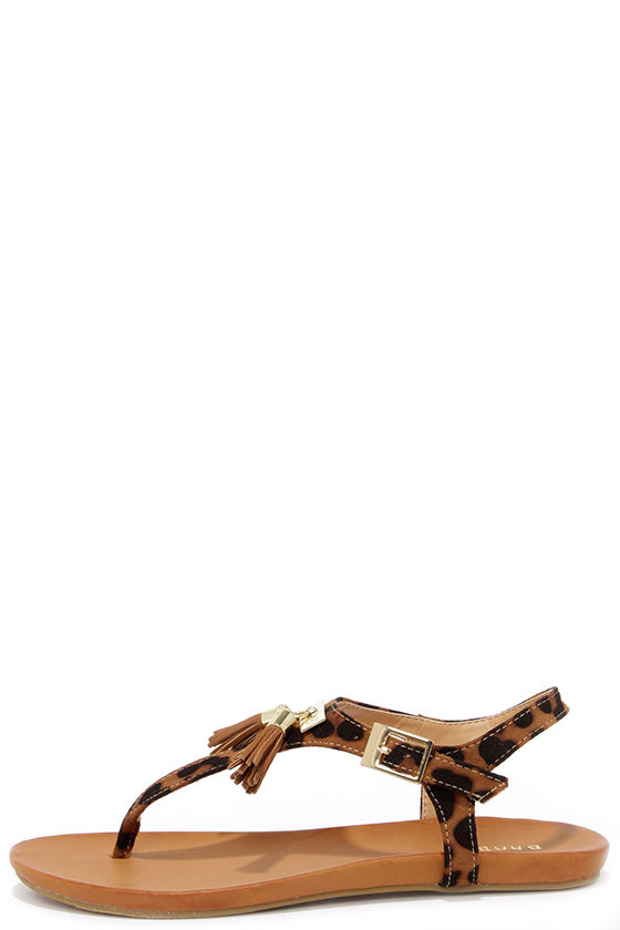 cushionaire sandals leopard