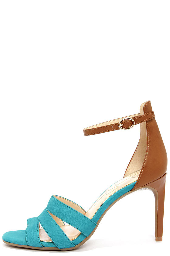 Aqua Blue Shoes - Ankle Strap Heels - Dress Sandals - $81.00 - Lulus