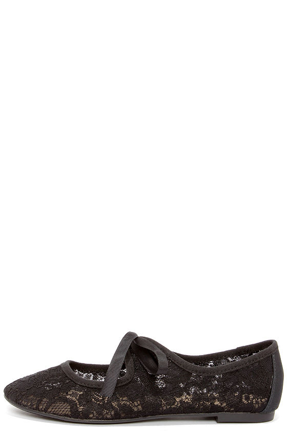 restricted black flats