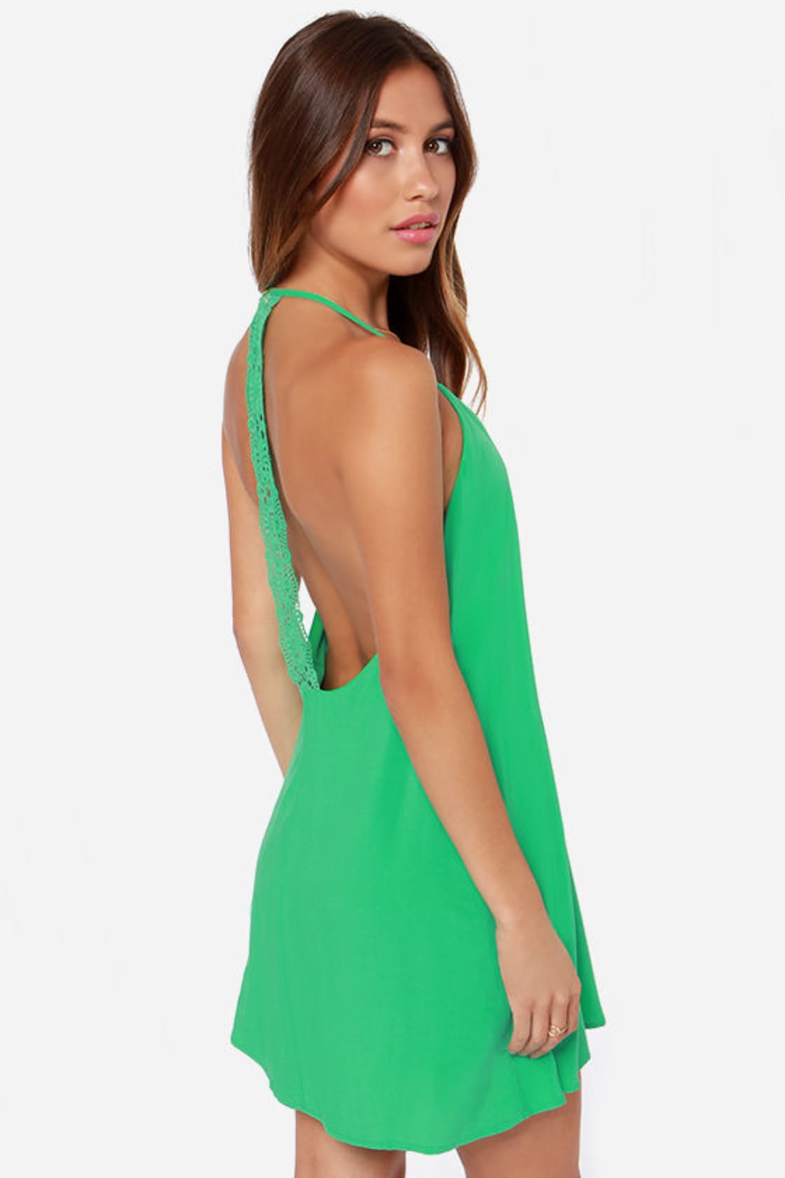 Cute Green Dress - Crochet Dress - Backless Dress - $37.00 - Lulus