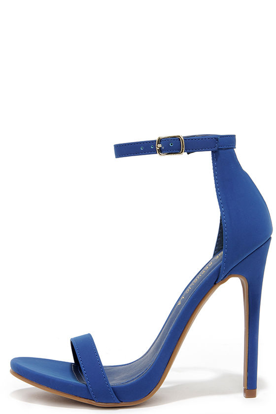 Cute Blue Heels - Ankle Strap Heels - High Heel Sandals - $34.00 - Lulus