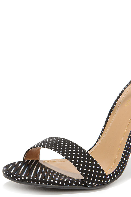 Tan And Black Polka Dot Women's High Top Shoes