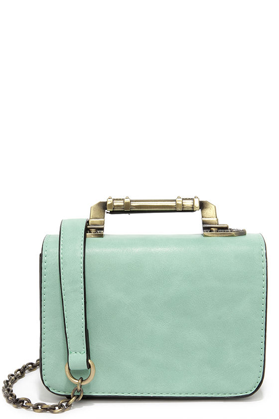 Mint colored purse hotsell