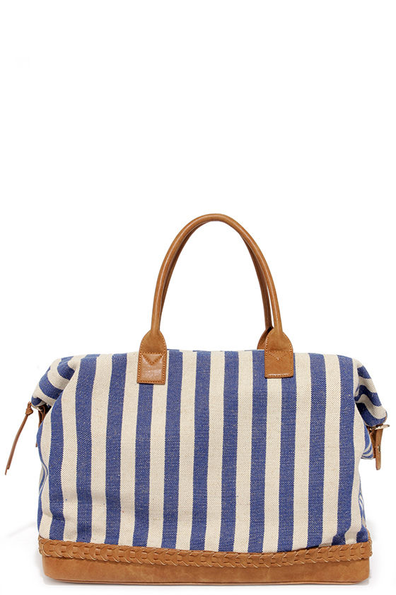 Blue Stripes Weekender Bag