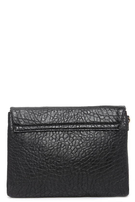 Chic Black Clutch Vegan Leather Clutch 34.00