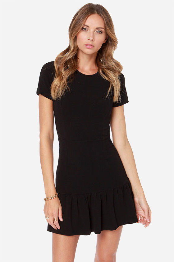 Cute Black Dress - Little Black Dress - Trumpet Skirt - $67.00 - Lulus