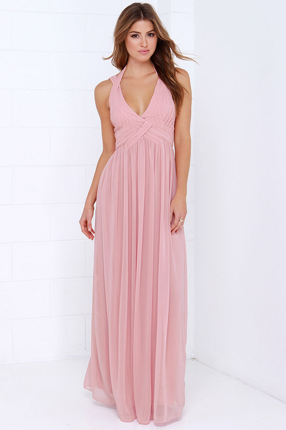 Maxi Dress - Backless Dress - Dusty Pink Dress - $88.00 - Lulus