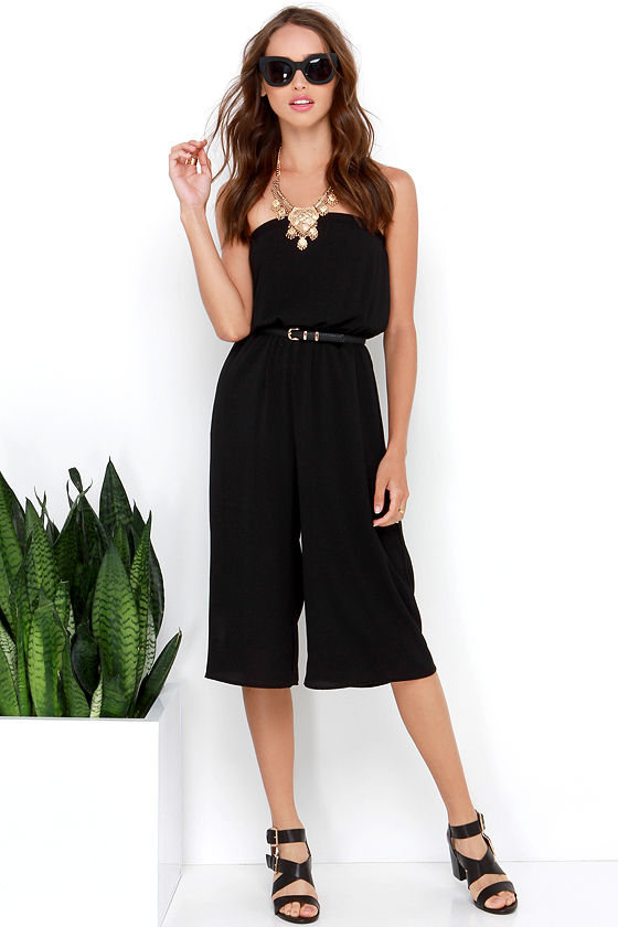 lulus strapless jumpsuit