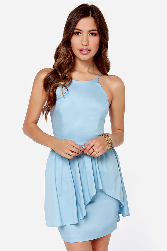 cocktail dress light blue