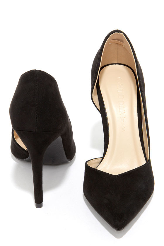 Cute Black Pumps - D'Orsay Pumps - D'Orsay Heels - $23.00