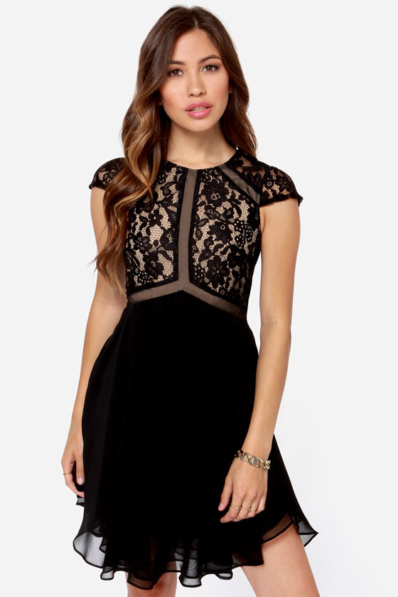 black dress laces