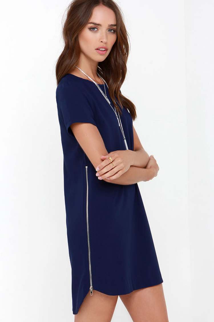 dark blue shift dress Cabana Life - Harbor Cabana Shift Dress