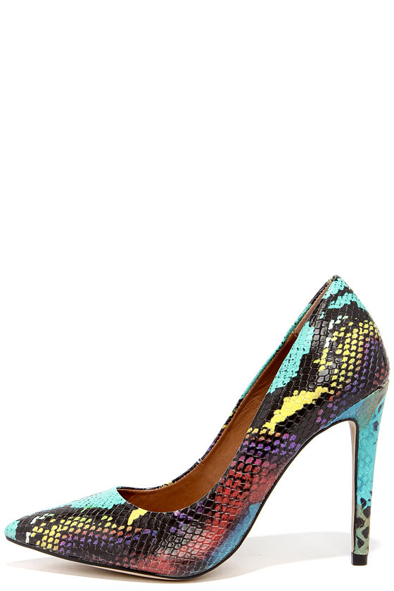 steve madden snakeskin heels