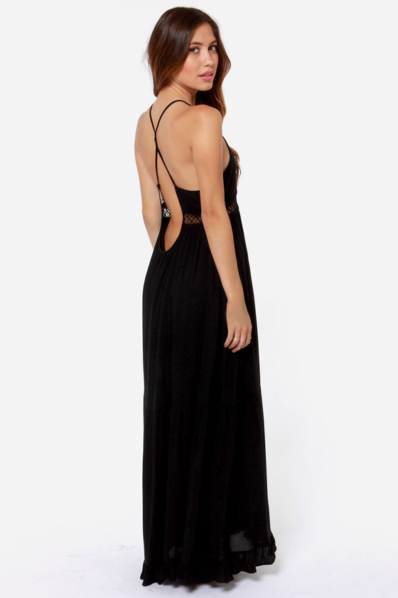 Pretty Black Dress - Backless Dress - Maxi Dress - $49.00 - Lulus