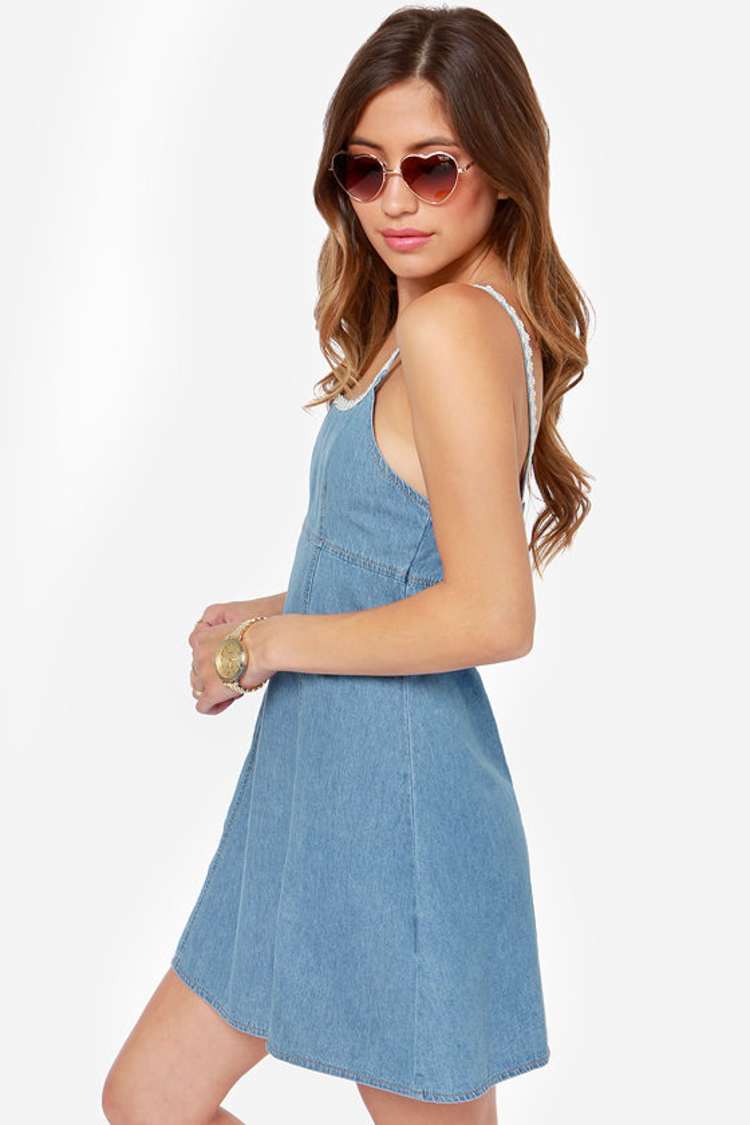 Mink Pink California Dreamin Dress - Denim Dress - Blue Dress - $79.00 - Lulus Mink Pink California Dreamin Dress - Denim Dress - Blue Dress - $79.00 - Lulus