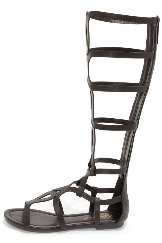 Cute Black Sandals - Tall Gladiator Sandals - $30.00 - Lulus