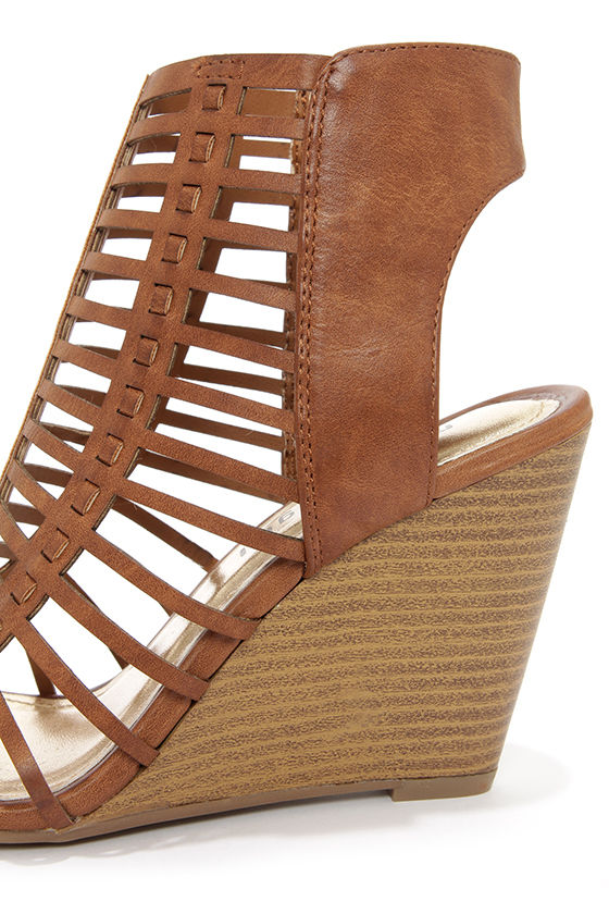 Cute Brown Booties Wedge Booties Wedges 49.00