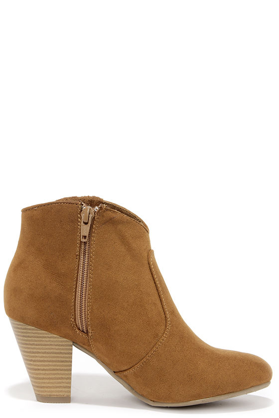 report tan booties