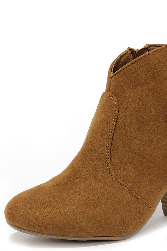 report tan booties