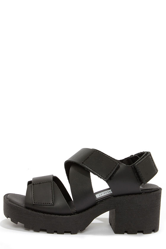 rubber platform sandals