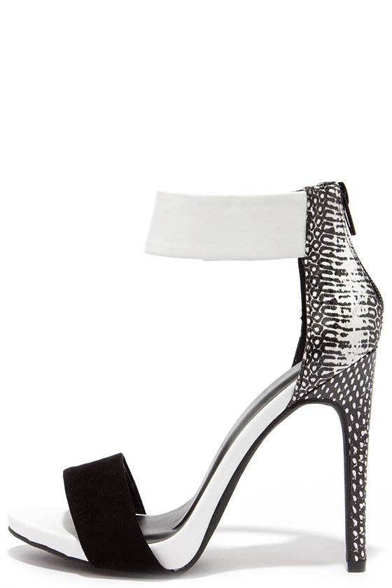 black and white heels near me