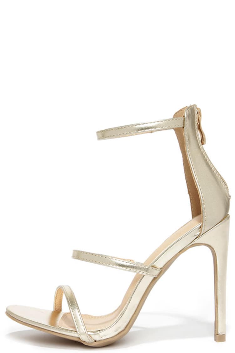 sandals for gold dress Walk Confidently Gold Sandals main image 0