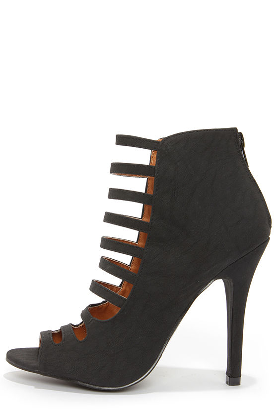 caged booties caged booties