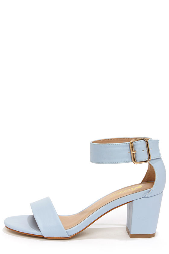 baby blue heel sandals