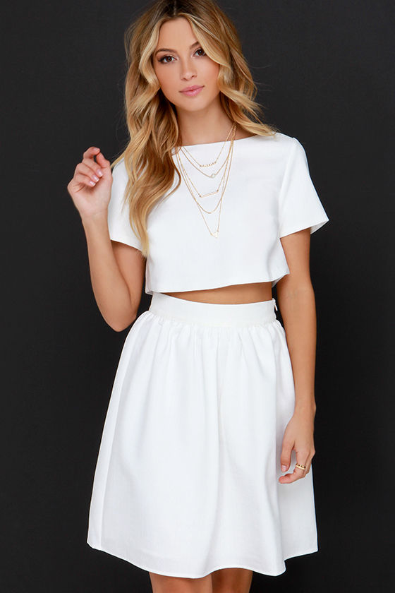 Darling Two-Piece Dress - Ivory Dress - Midi Dress - $76.00 - Lulus