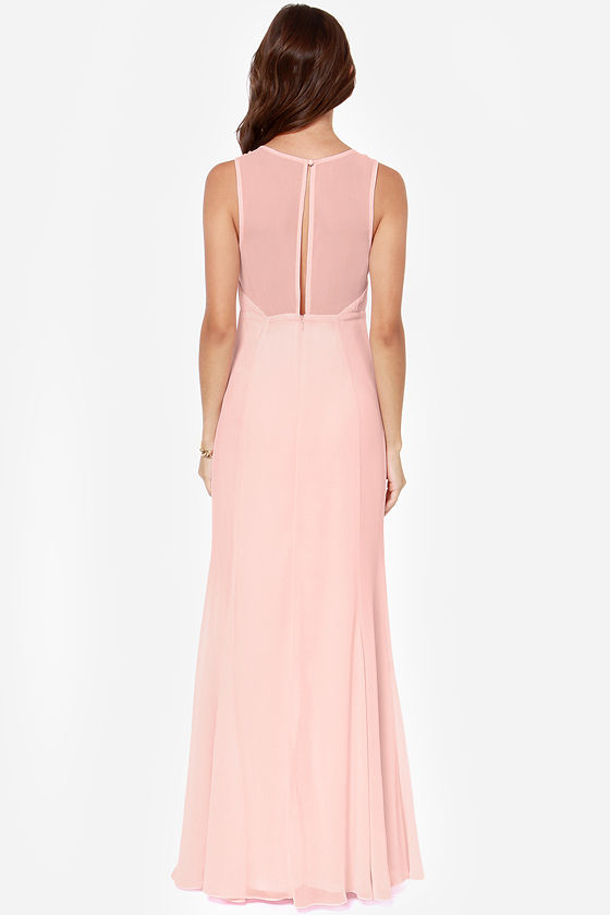 Beautiful Pink Dress Light Pink Dress Maxi Dress Bridesmaid Dress