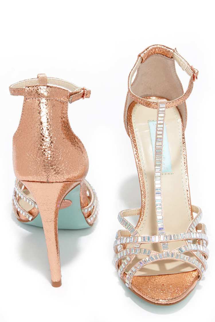 Betsey Johnson Rose Gold Blue By Betsey Johnson Ruby Rose