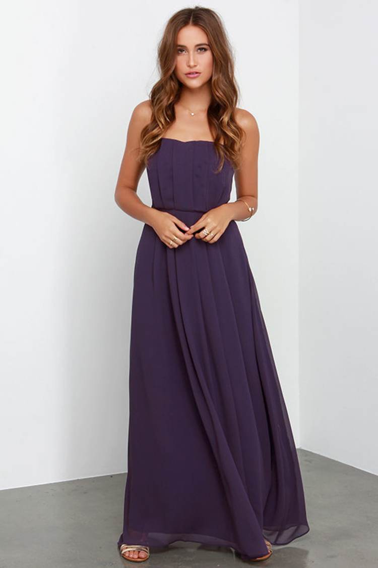 strapless open back dress Short Beaded Sparkle Tulle Homecoming Dress – misaislestyle main image 1