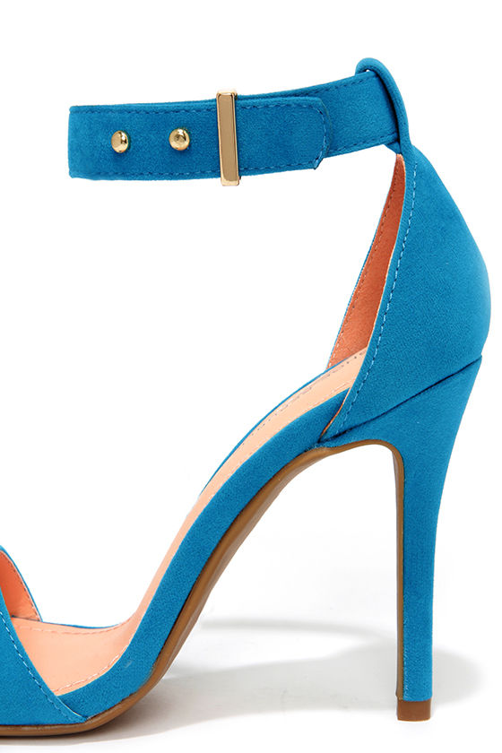 turquoise ankle strap sandals