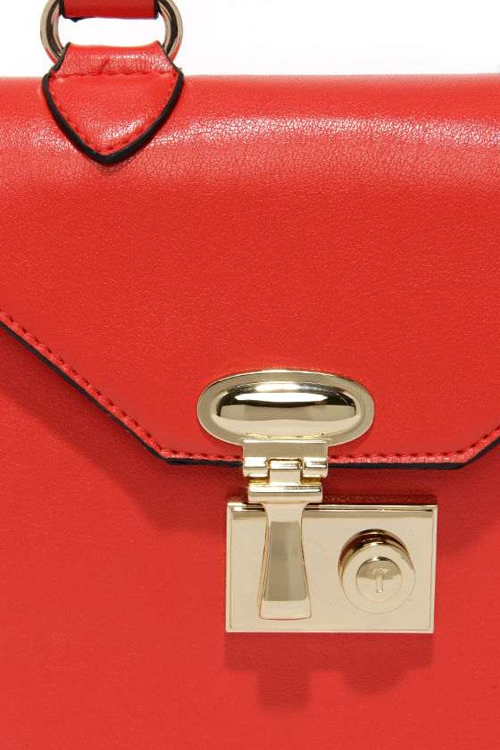 Stylish Red Handbag - Mini Handbag - Vegan Leather Purse - $39.00