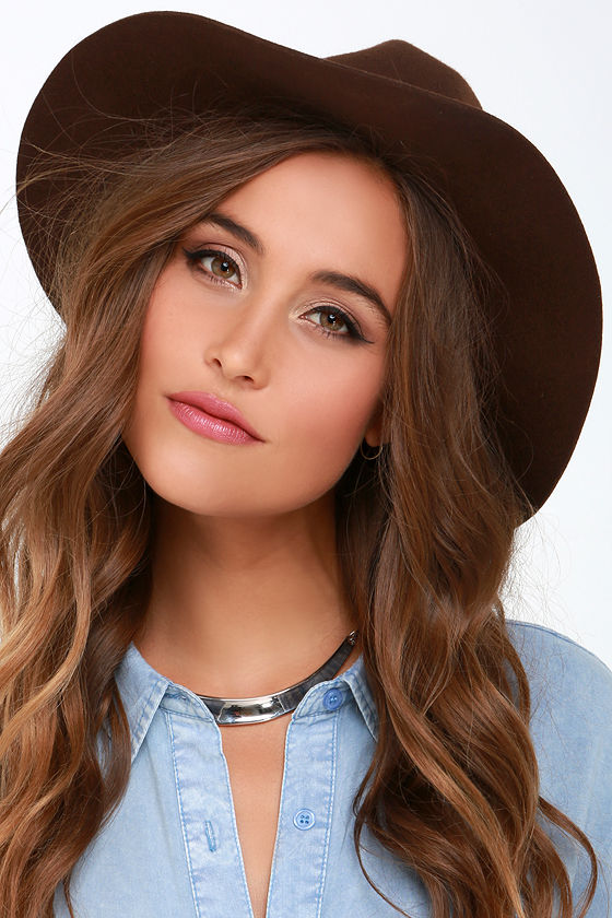Cool Brown Hat Fedora Hat Wool Hat Floppy Hat 26.00 Lulus