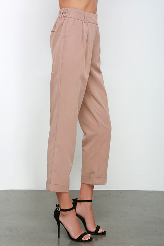high waisted blush pants