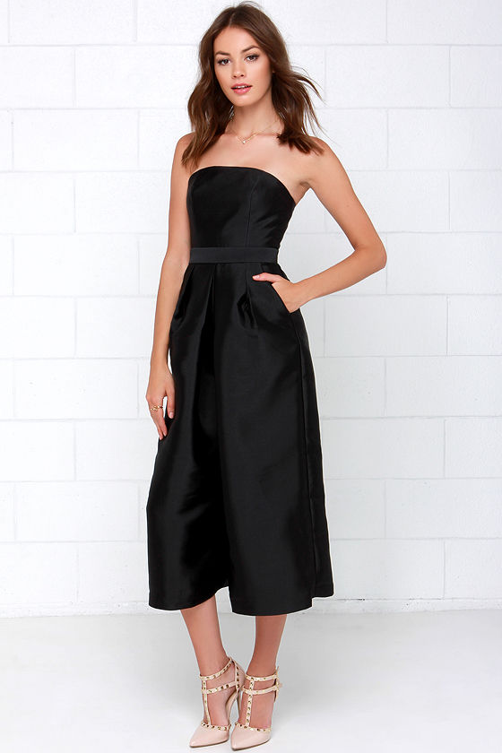 Cameo Living Proof Black Midi Jumpsuit 1