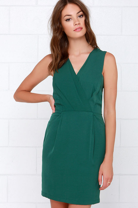 Forest green sheath dress Clearance