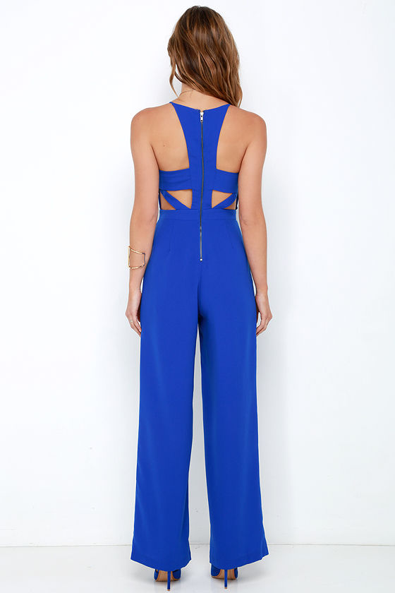 dark blue formal jumpsuit
