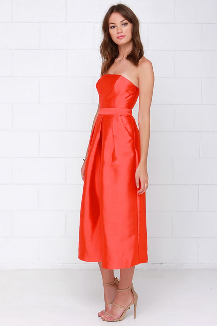 cameo orange dress Cameo Orange Dress S / Orange
