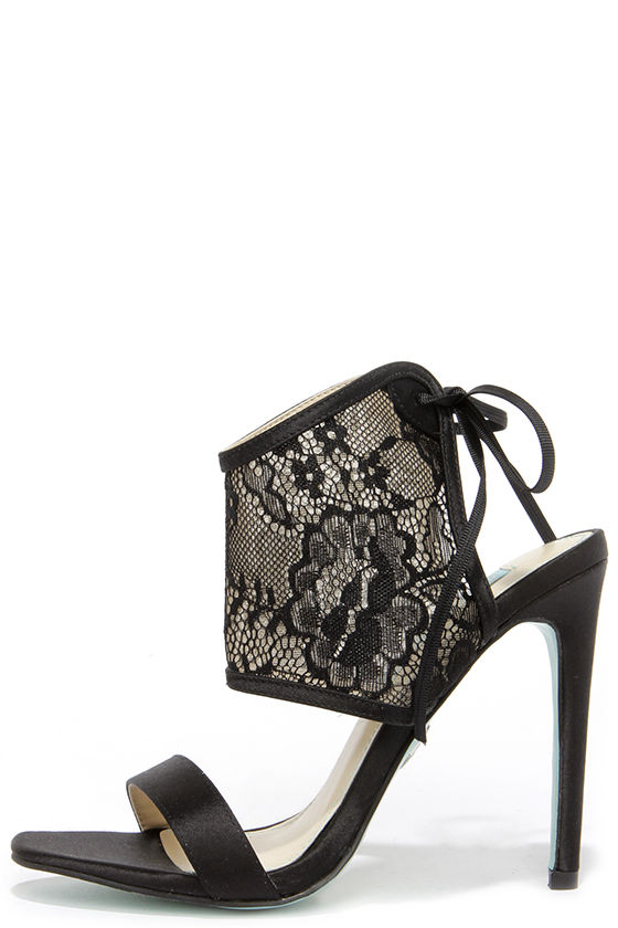 betsey johnson lace heels