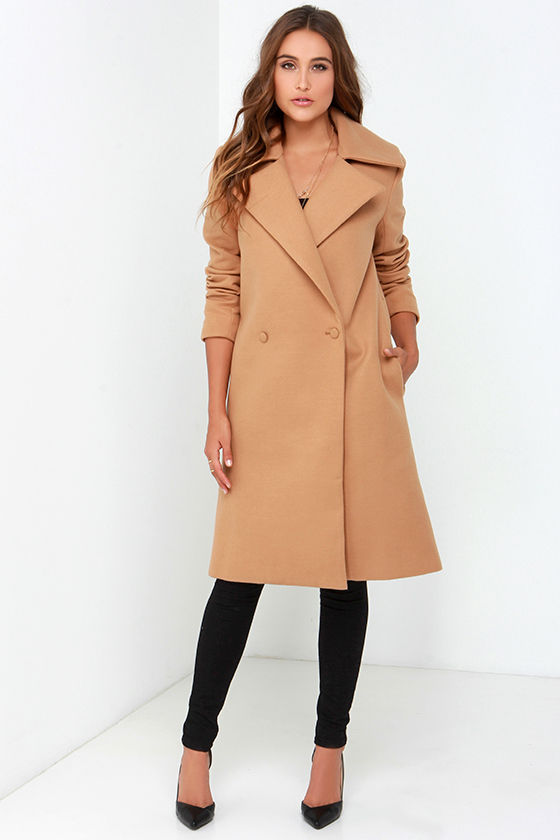 lulus camel coat