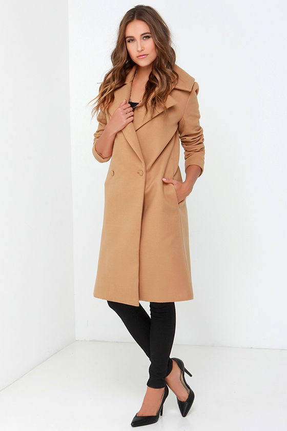 lulus camel coat