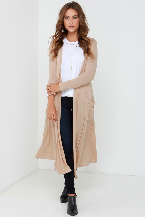 Long online beige sweater