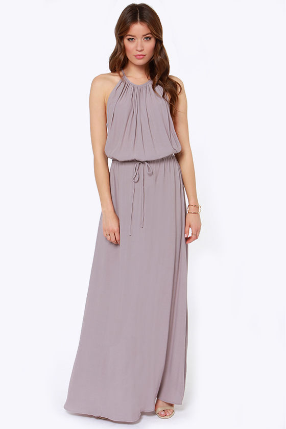 Cute Taupe Dress - Maxi Dress - $65.00 - Lulus
