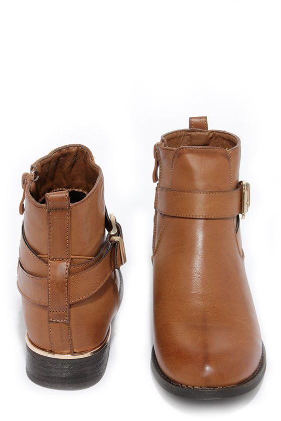 cute tan ankle boots